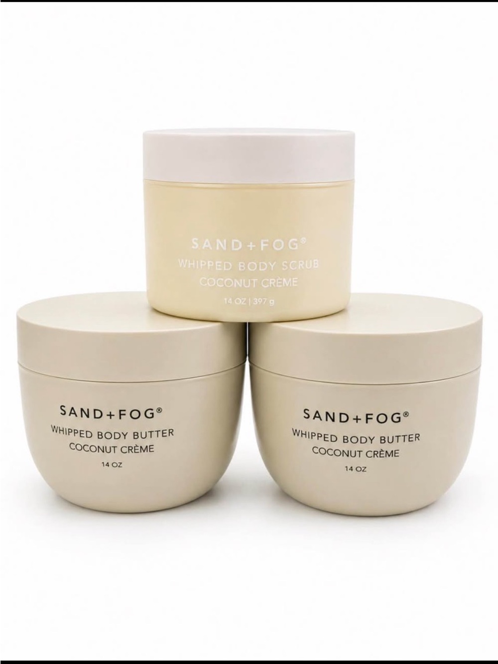 SAND+FOG Coconut Crème Whipped Body Butter — Cream